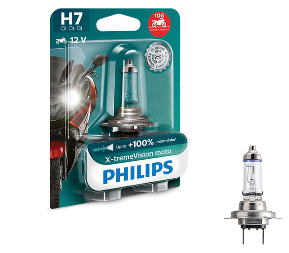 

Philips Żarówka H7 X-treme Vision Moto 100%Światła