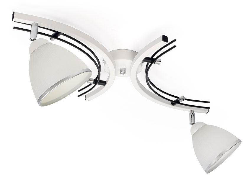 

Lampa sufitowa plafon żyrandol 2xE27 klosz szklany