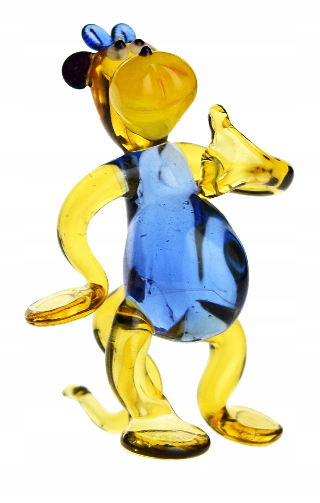 Szklana FIGURKA małpa rzeźba MAŁPKA L028 PREZENT Wysokość produktu 9 cm