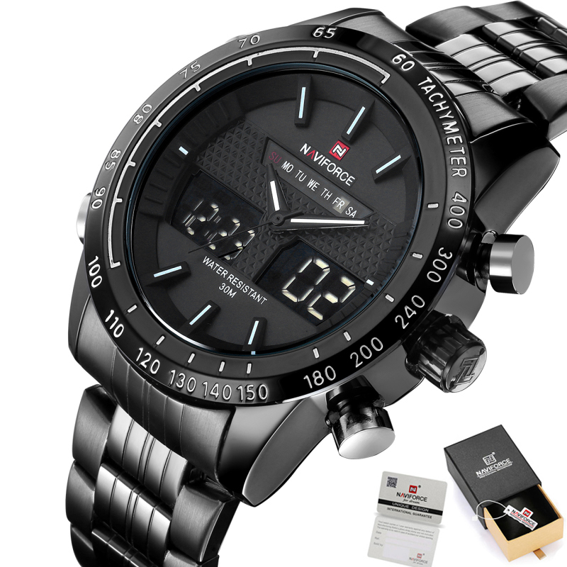 

Zegarek męski Naviforce Led Bransoleta Pudełko Gw
