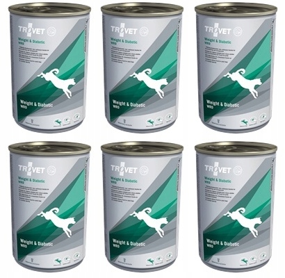 Levně Trovet Dog Wrd Weight & Diabetic konzerva 6 x 400 g nadváha cukrovka pro psy