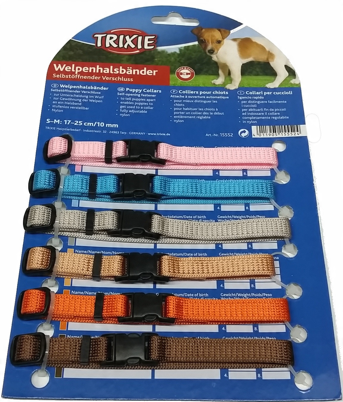 

Trixie Obroża obróżka Szczeniąt S-m 17-25 6szt 552