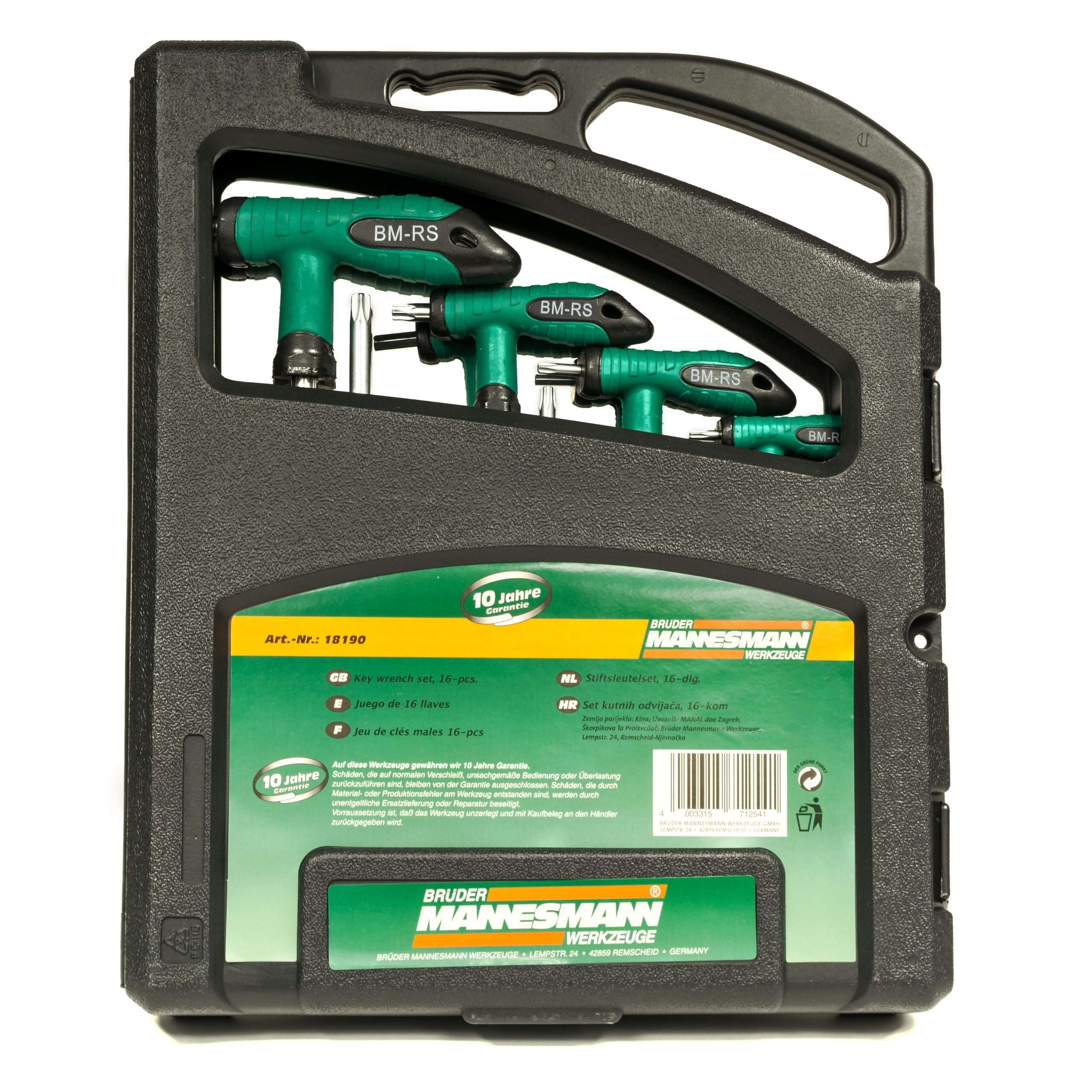 MANNESMANN НАБОР TORX И IMBUS С РУЧКОЙ В ЧЕМОДАНЕ