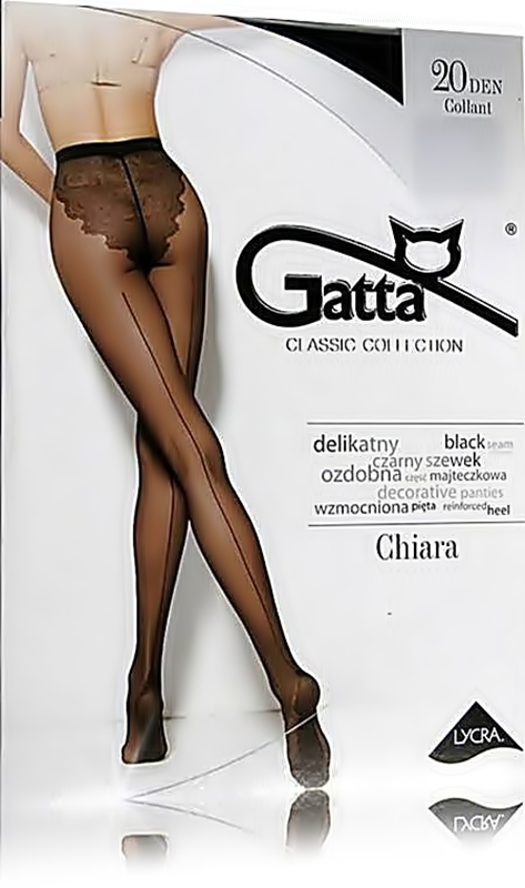 

Gatta Chiara 01 Rajstopy ze szwem Lycra Matowe r.L