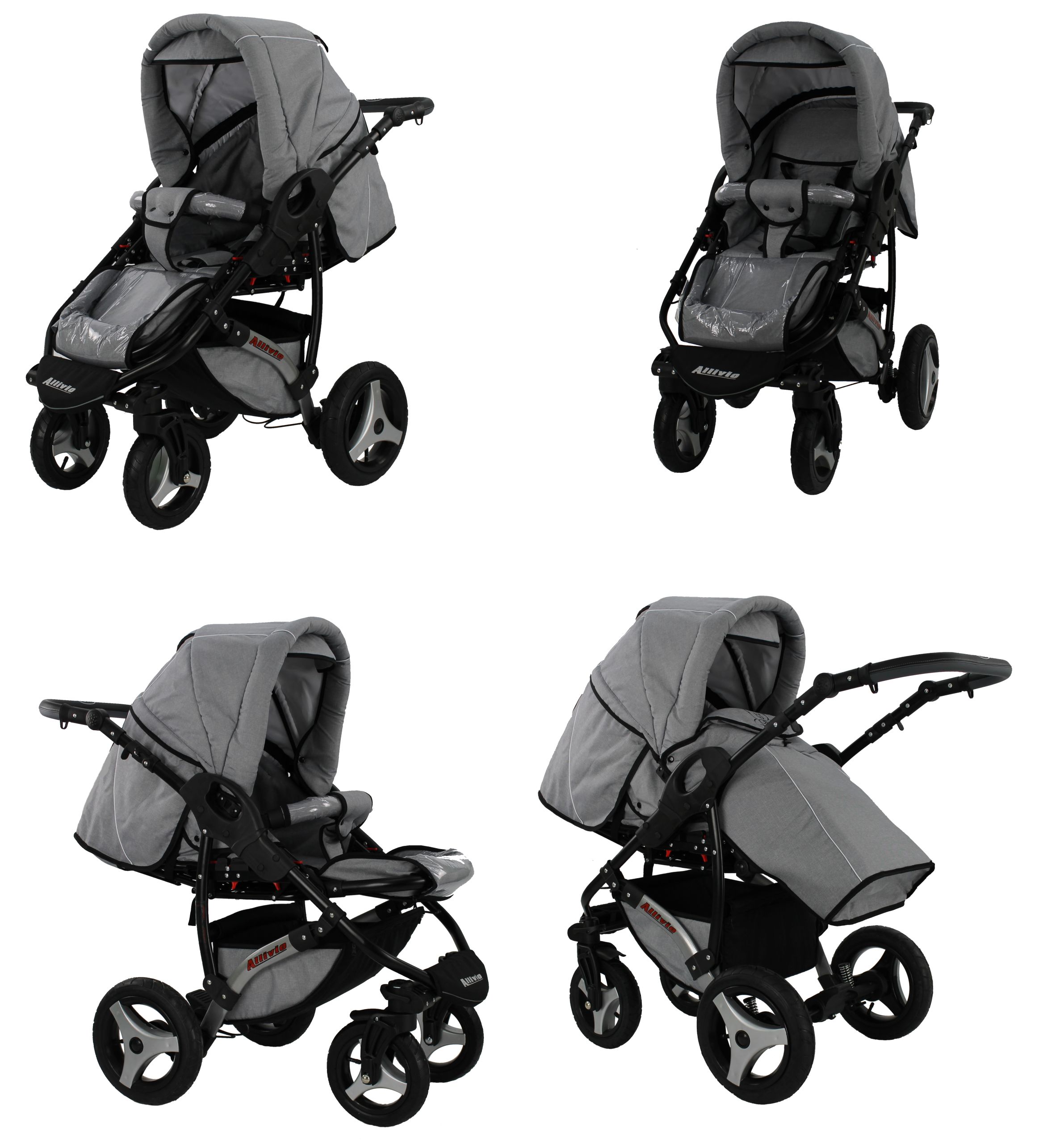 NOWOŚĆ! ALLIVIO+FOTEL 3W1 LEN GRATISY KAREX Rodzaj kół Pompowane