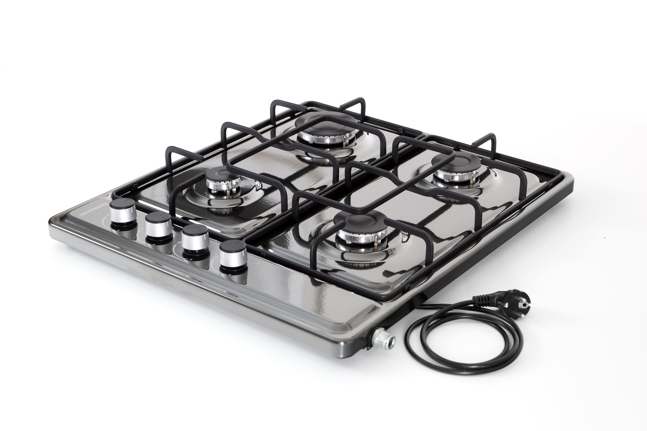 PŁYTA GAZOWA KUCHNIA KUCHENKA WOLNOSTOJĄCA BLATOWA Z ZAPALARKĄ I ZABEZPIECZ Model K-04BNG