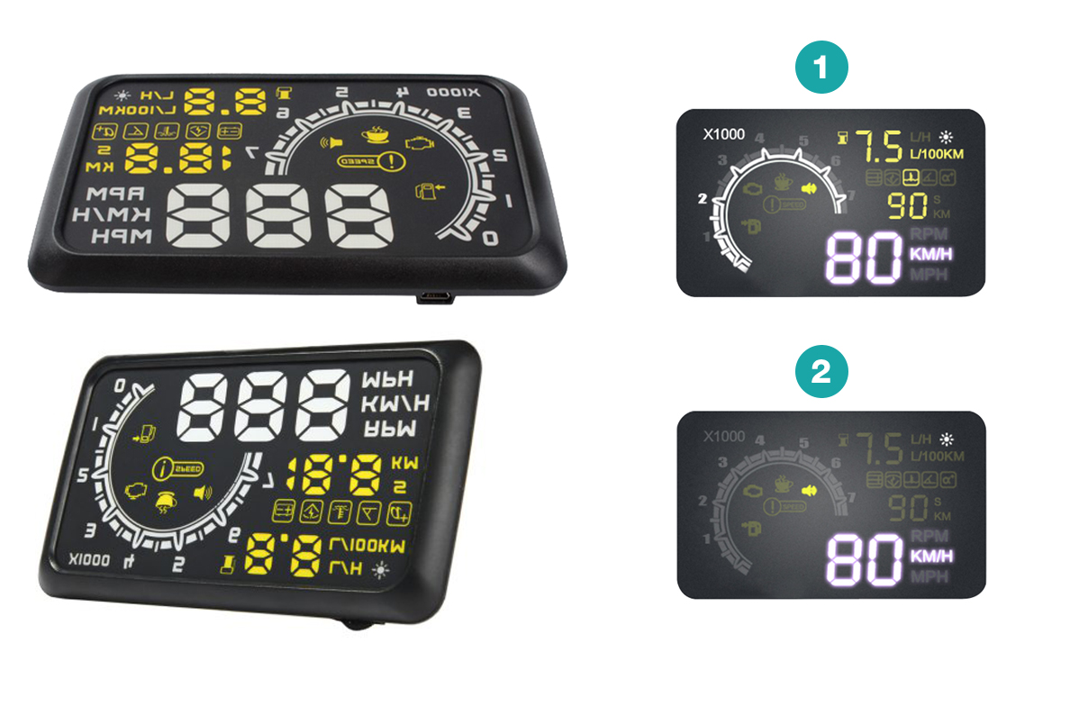 ДИСПЛЕЙ ПРОЖЕКТОР СВЕТОДИОД LED LCD HUD OBD2 5.5 ЩИТОК фото 6