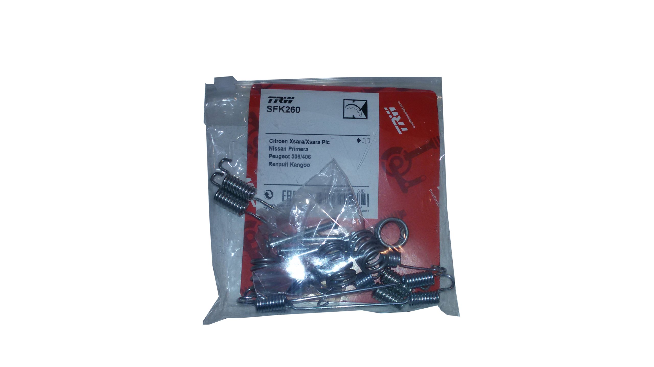 TRW ZESTAW NAPRAWCZY MONTAŻOWY SZCZĘK PEUGEOT 406