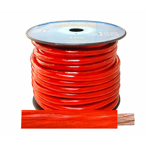 

Kabel zasilajacy 35mm2 / 12mm Czerwony -Szpula 25m