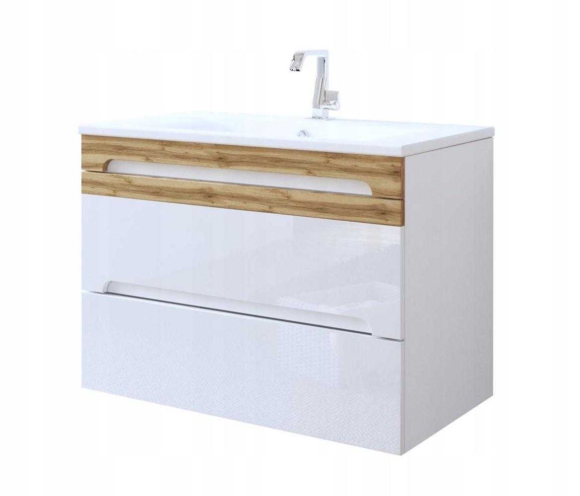 ZESTAW MEBLI ŁAZIENKOWYCH 80 CM GALAXY WHITE Marka inna