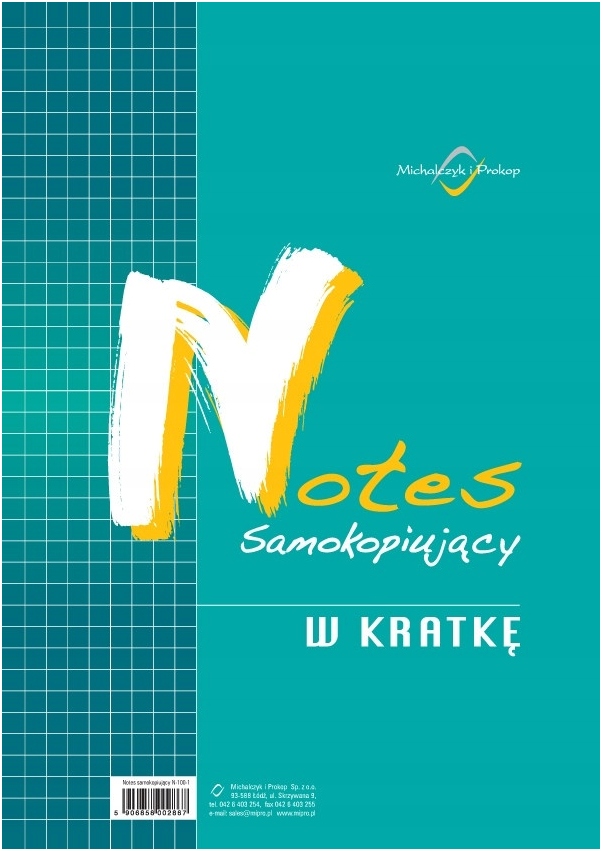 

Notes samokopiujący w kratkę Michalczyk A6 N-105-5