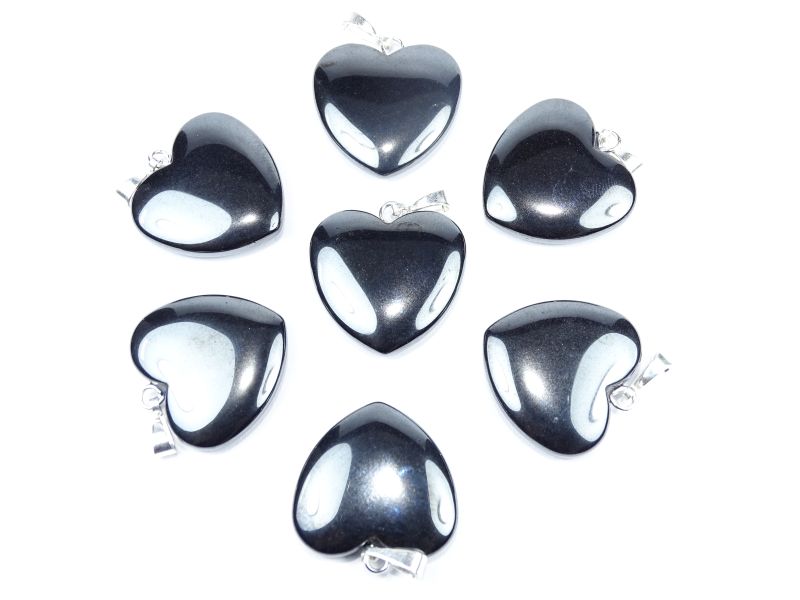 

Hematyt - Serce - Wisior - 20x20 mm -
