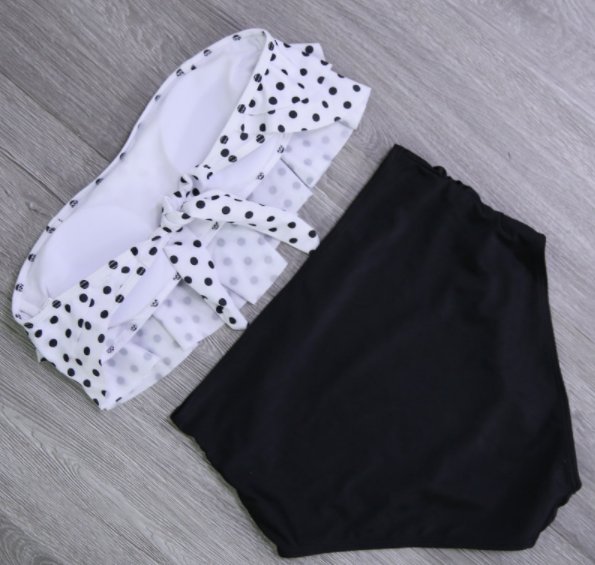 STRÓJ KĄPIELOWY FALBANKA WYSOKI STAN HISZPANKA XL Rozmiar XL