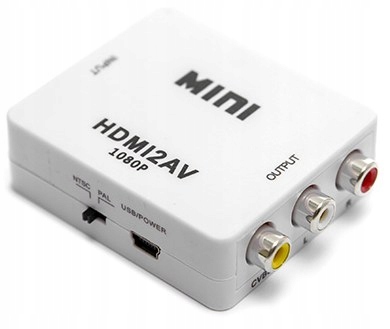 

Konwerter Adapter Hdmi do Av - Cinch Cvbs Audio