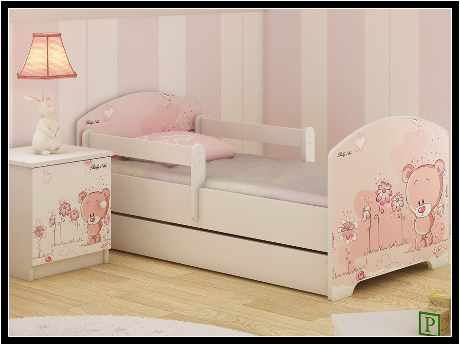 Łóżko dziecięce 160X80 BABY BOO materac + szuflada Długość 160 cm