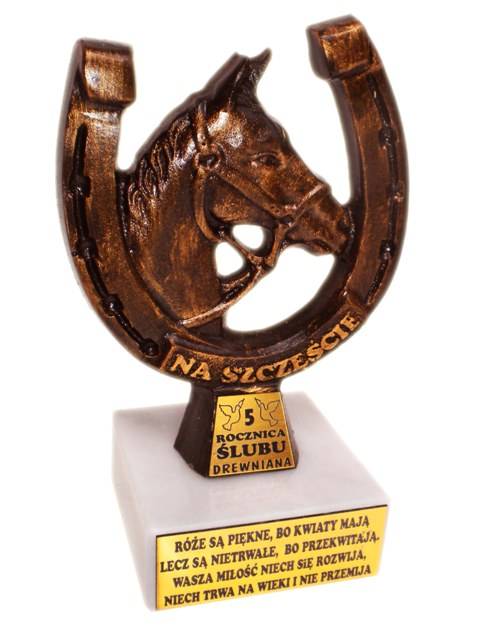 

Statuetka Podkowa 5 Rocznica Ślubu