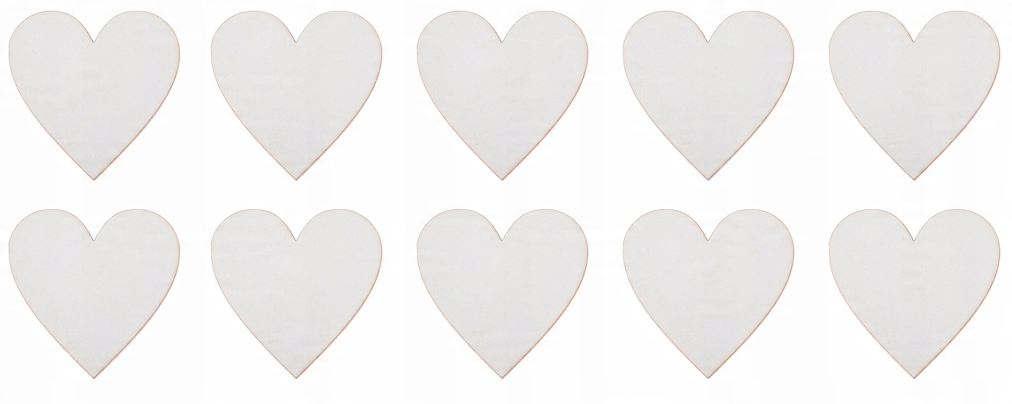 

Serce serduszko Białe 5x5cm Ozdoba scrapki 10sztuk
