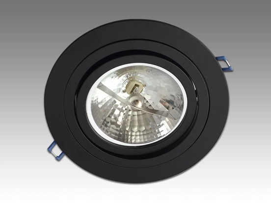 OPRAWA STROPOWA OKRĄGŁA AR111 ES111 GU10 CZARNA Typ inny