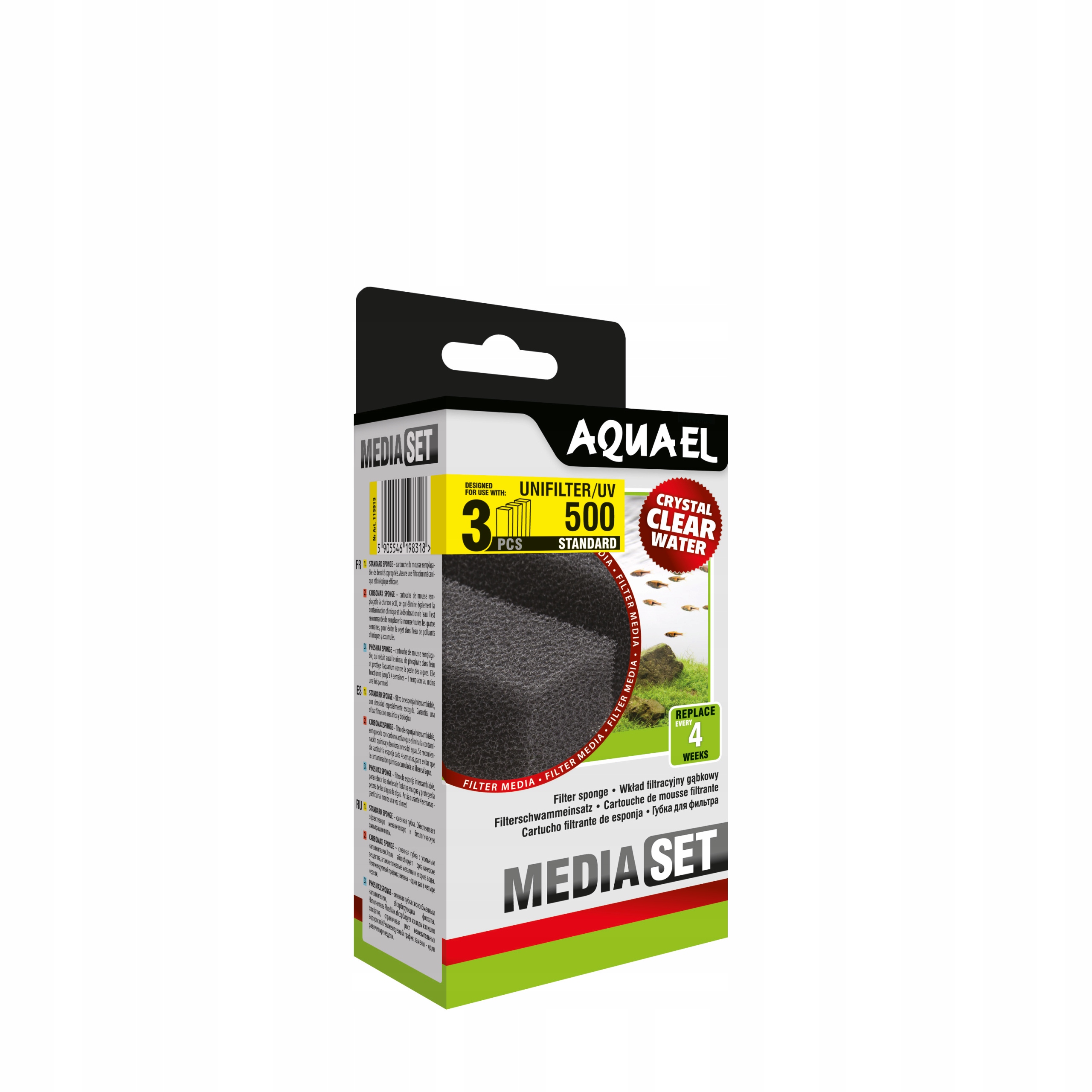 

Aquael Wkład Unifilter /uv 500 Gąbka Standard 3szt