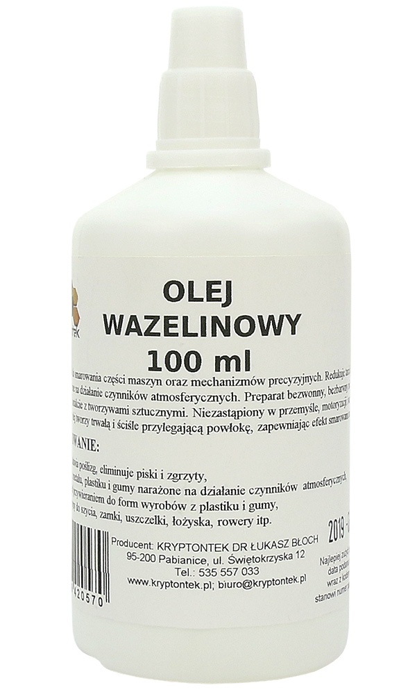 

Olej Wazelinowy Oliwa Konserwacja Maszyn 100ml