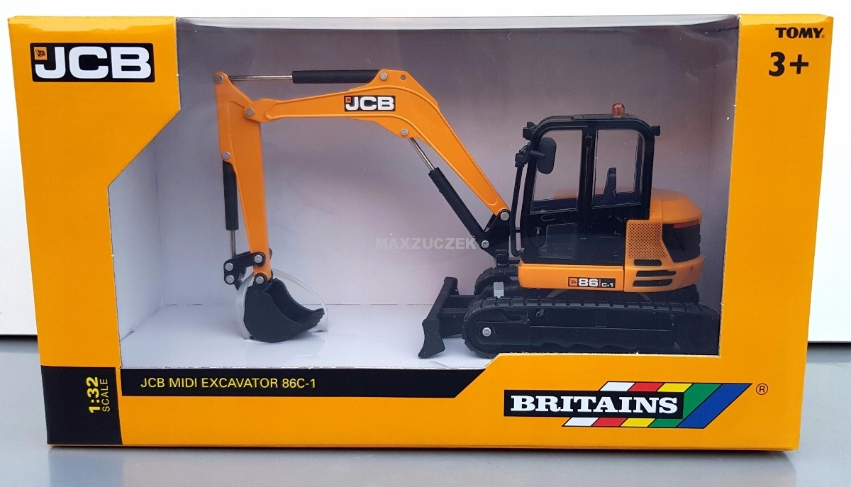 Britains KOPARKA BUDOWLANA JCB 43013 1:32 Materiał metal plastik inny