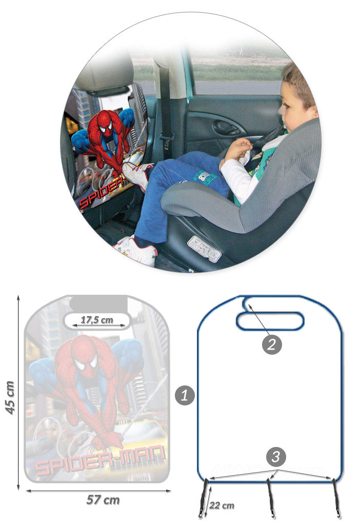 OSŁONA OCHRANIACZ FOTELA SAMOCHO KSIĘŻNICZKA ZOSIA Marka Seven