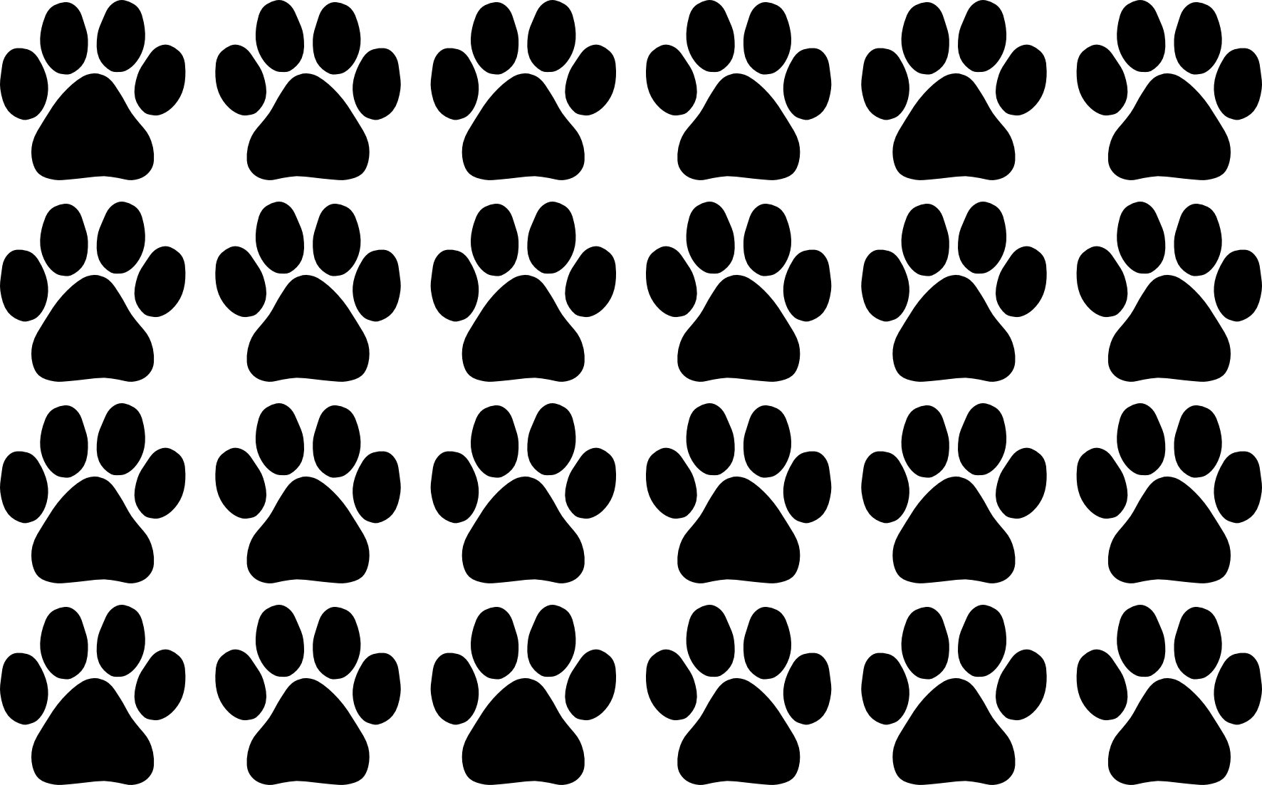 наклейки ЛАПКИ, СЛЕДЫ собаки НА СТЕНУ МЕБЕЛЬ 24pcs 6cm