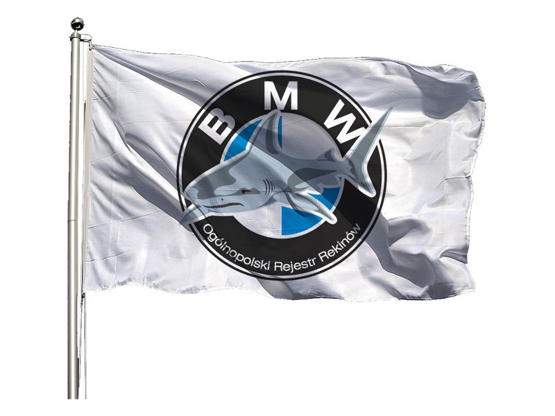 FLAGA REKLAMOWA Z WŁASNYM NADRUKIEM 50x33 cm Marka inny