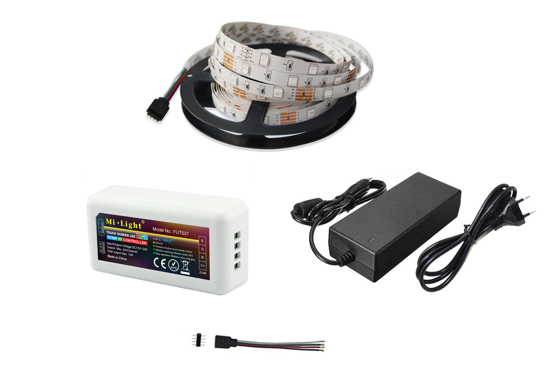 

Zestaw Strefowy Led 5 metrów Taśma Rgb +biała 5050