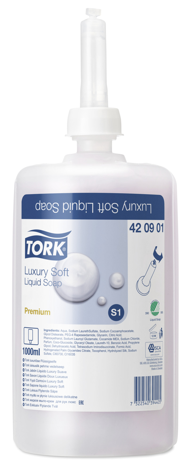 

Tork 420901 Luskusowe delikatne mydło w płynie S1