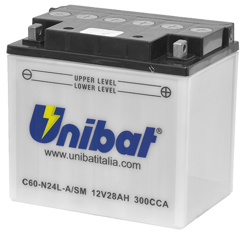 C60-N24L-A - Акумулятор UNIBAT C60-N24L - a 12N24-3A BMW R80 R100