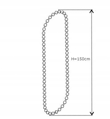 

Łańcuszek do rolet rolety pętla dzień-noc H=200cm