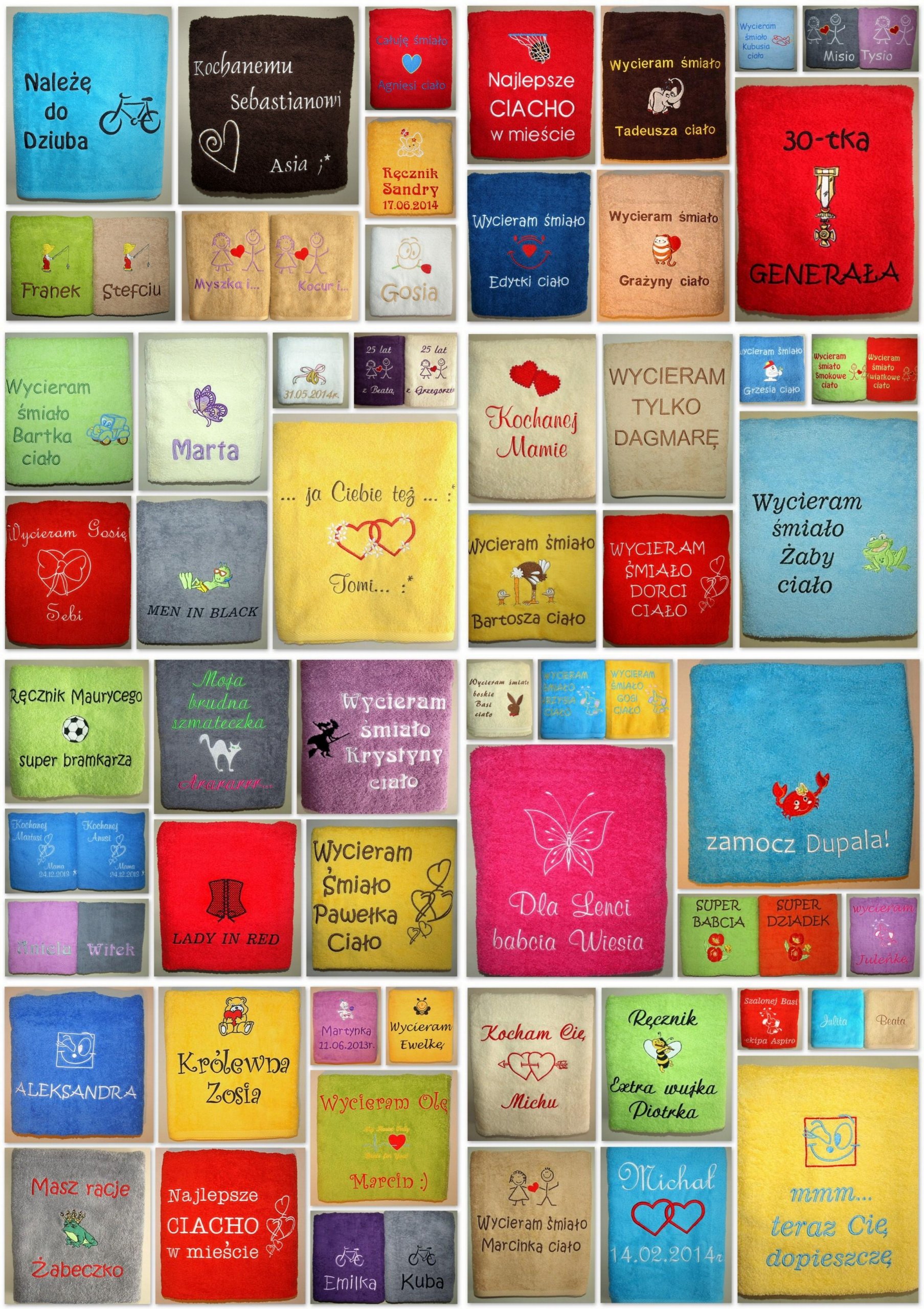 Extra RĘCZNIK z Twoim HAFTEM prezent na WALENTYNKI EAN (GTIN) 5901685606806