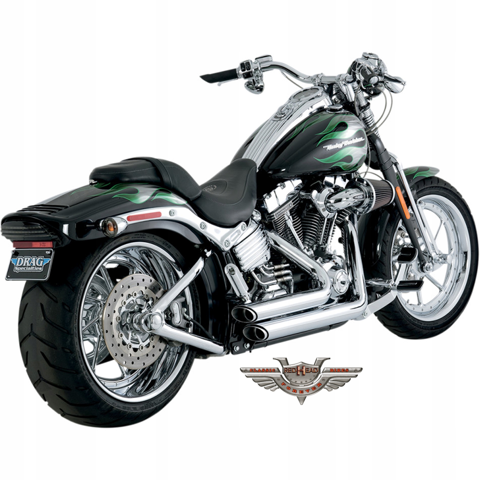 17221 - HARLEY SOFTAIL FAT BOY CUSTOM ВЫХЛОП V & H 86-11