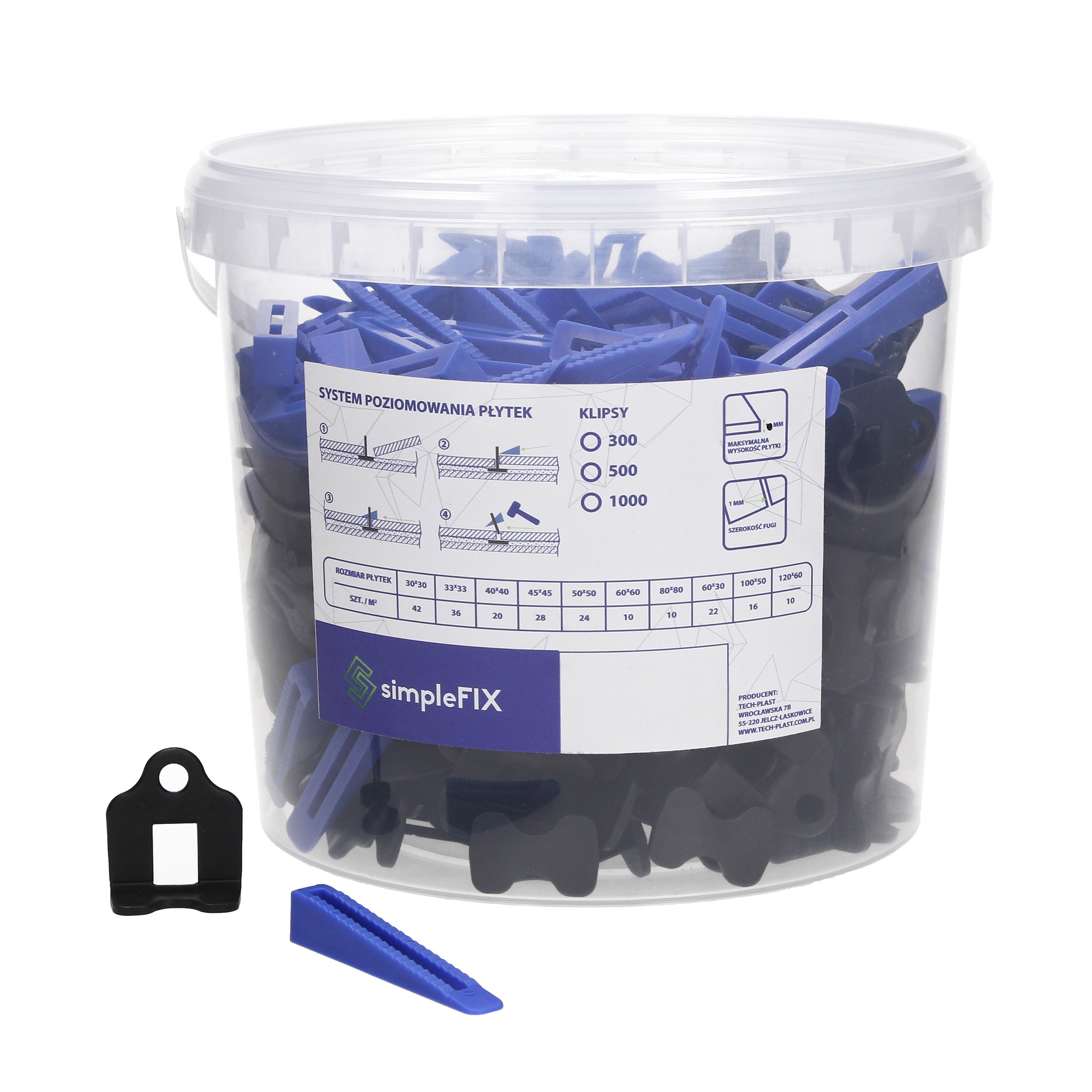 

System poziomowania płytek 200+100 Simplefix