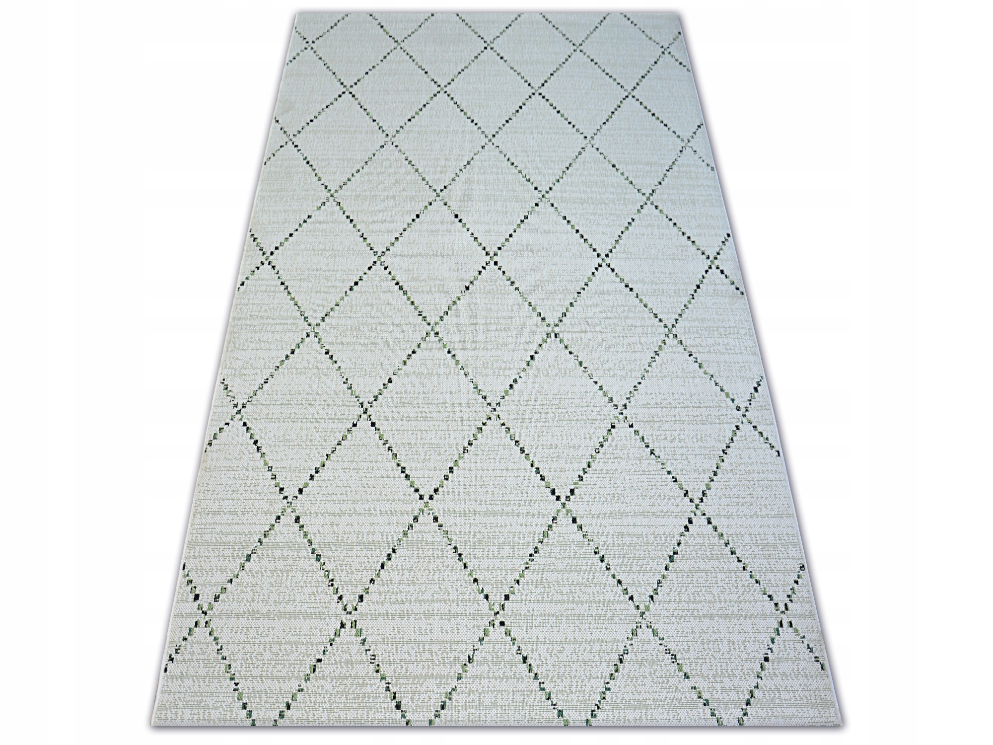 

Dywany Łuszczów Sznurkowy 140x200 Romby krem #B646