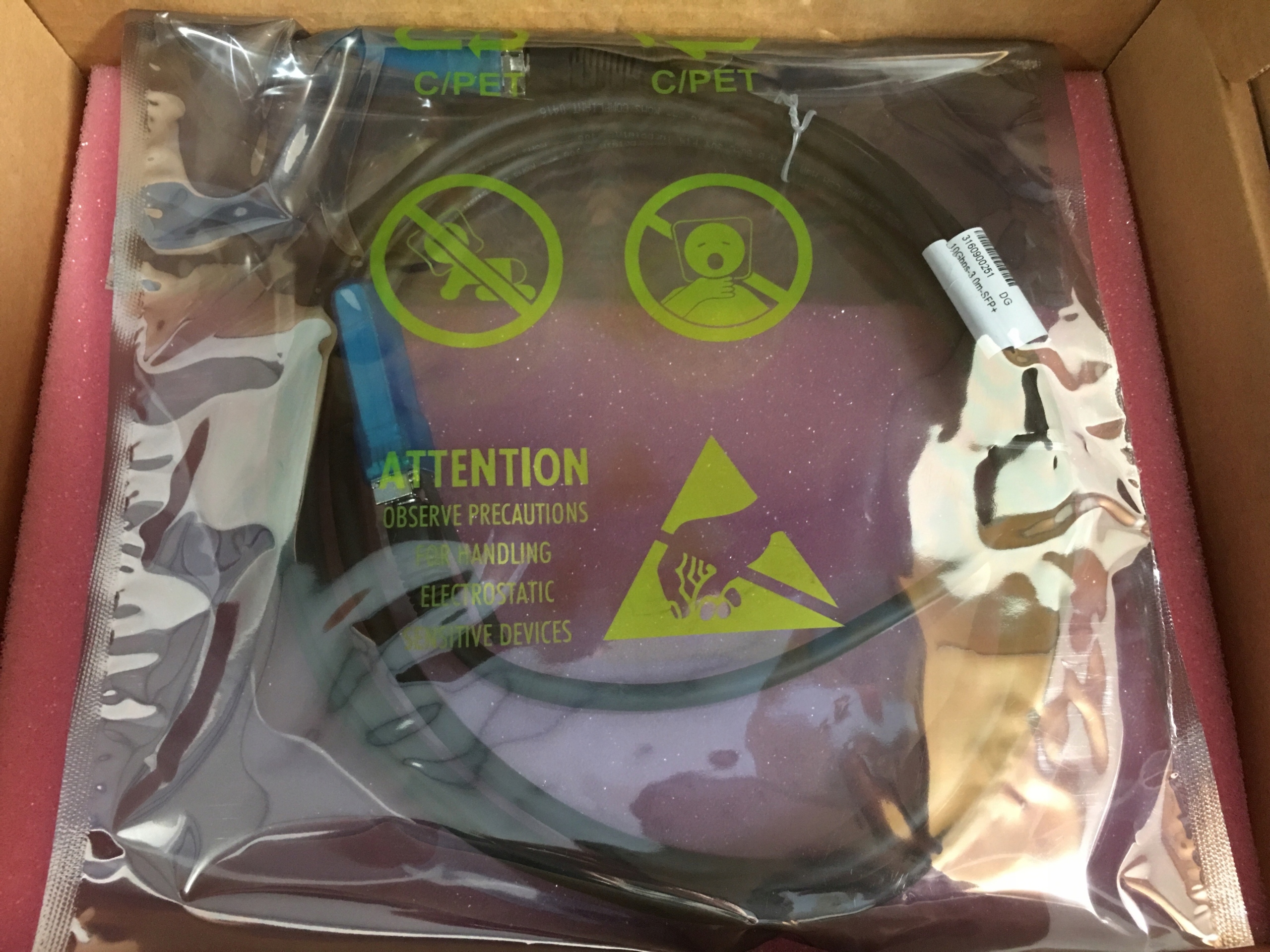 HP Kabel X240, 10G, SFP+ SFP+, 3m, DAC (JD097C)