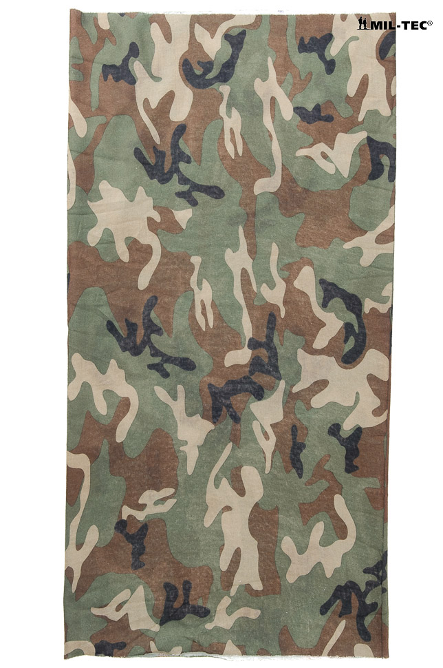 WIELOFUNKCYJNY SZAL Kominiarka Wojskowa - WOODLAND Kolekcja Szalkominiarka