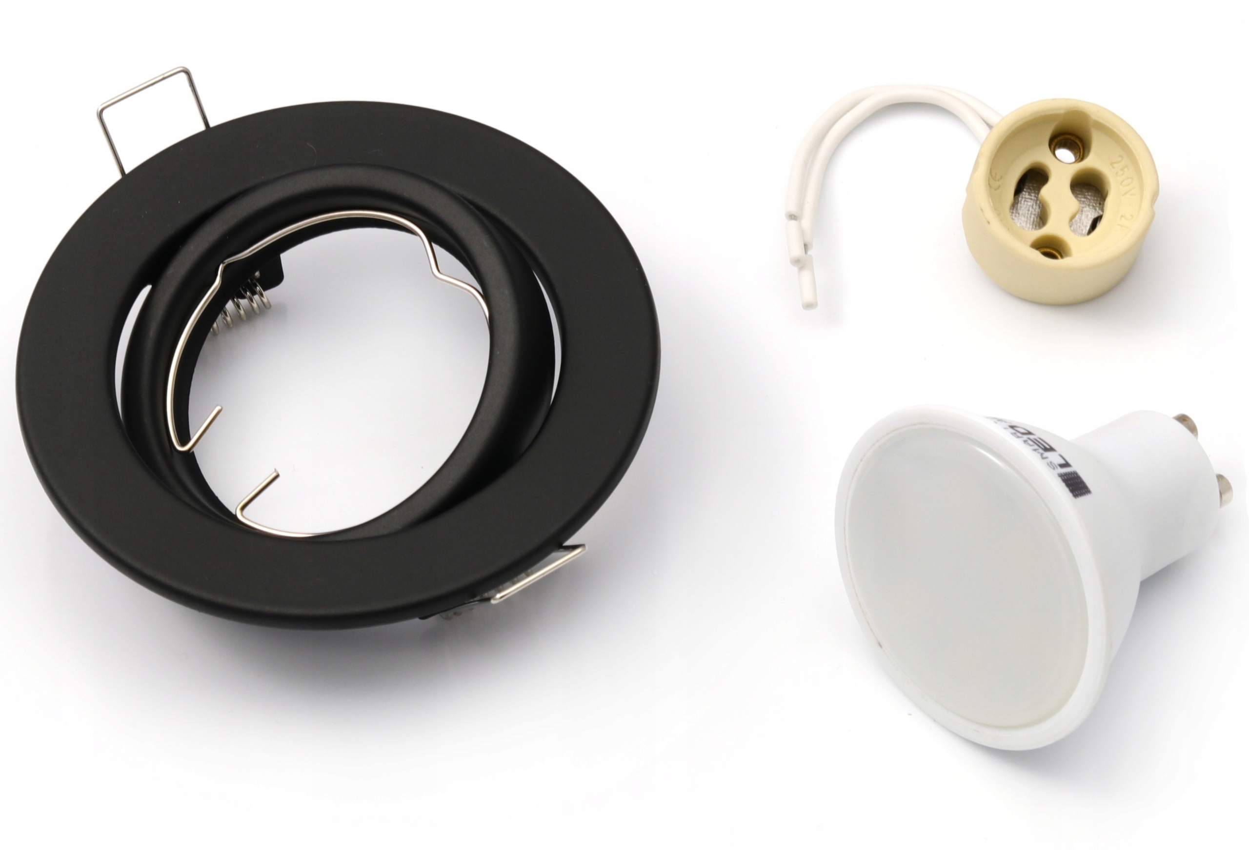 

Zestaw oprawa oprawka halogenowa + GU10 Led 5W