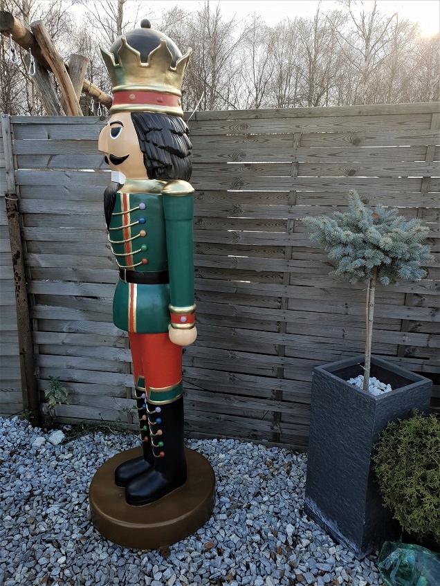 FIGURKA OGRODOWA - DZIADEK DO ORZECHÓW - KRÓL XXL Marka inna