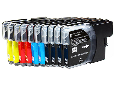 

10x Tusze Do Drukarki Brother DCP-195C DCP-250C