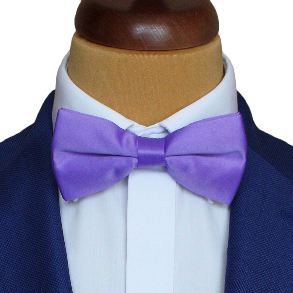 MUCHA MUSZKA - MUCHY MĘSKIE GŁADKA JASNO FIOLETOWA