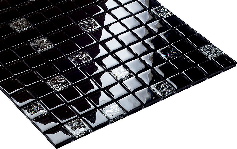 Mozaika szklana czarna 804-ICE NOWOŚĆ Typ mozaika