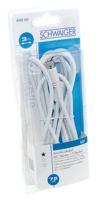 

Przewód Kabel Antenowy 75 dB 3 M Iec - F FVAT23