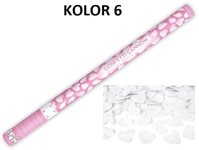 TUBA STRZELAJĄCA Z PŁATKAMI RÓŻ TUBY 80CM 6 WZORÓW Kształt klasyczny