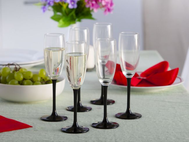 Kieliszki do szampana komplet 6 sztuk Altom Design Onyx 180 ml EAN (GTIN) 5906948795501