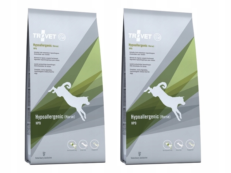 Levně Trovet Hpd Hypoallergenic Horse Konina 2 x 10 kg