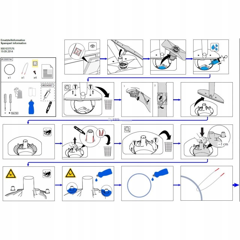 ZESTAW NAPRAWCZY ZMYWARKI BOSCH 12005744 USZCZELKA Marka Bosch