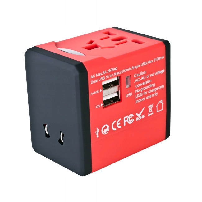 

Adapter podróżny + ładowarka Usb LAD-0065 Linecorr