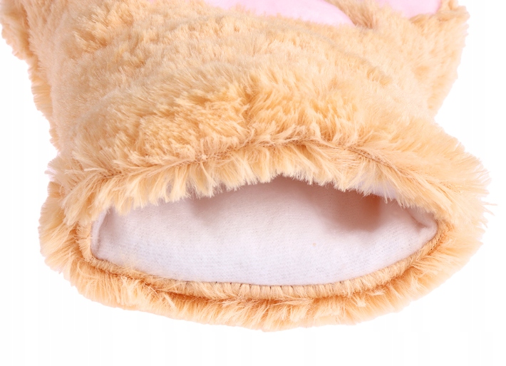 RĘKAWICZKI PLUSZOWE CIEPŁE KOCIE ŁAPKI PEŁNE Wzór dominujący zwierzęcy